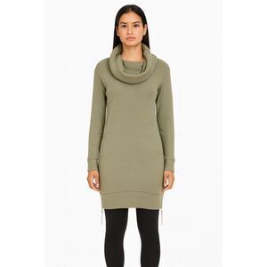 Pure Good Anthropologie Women's green waffle knit tunic size S sweater dress